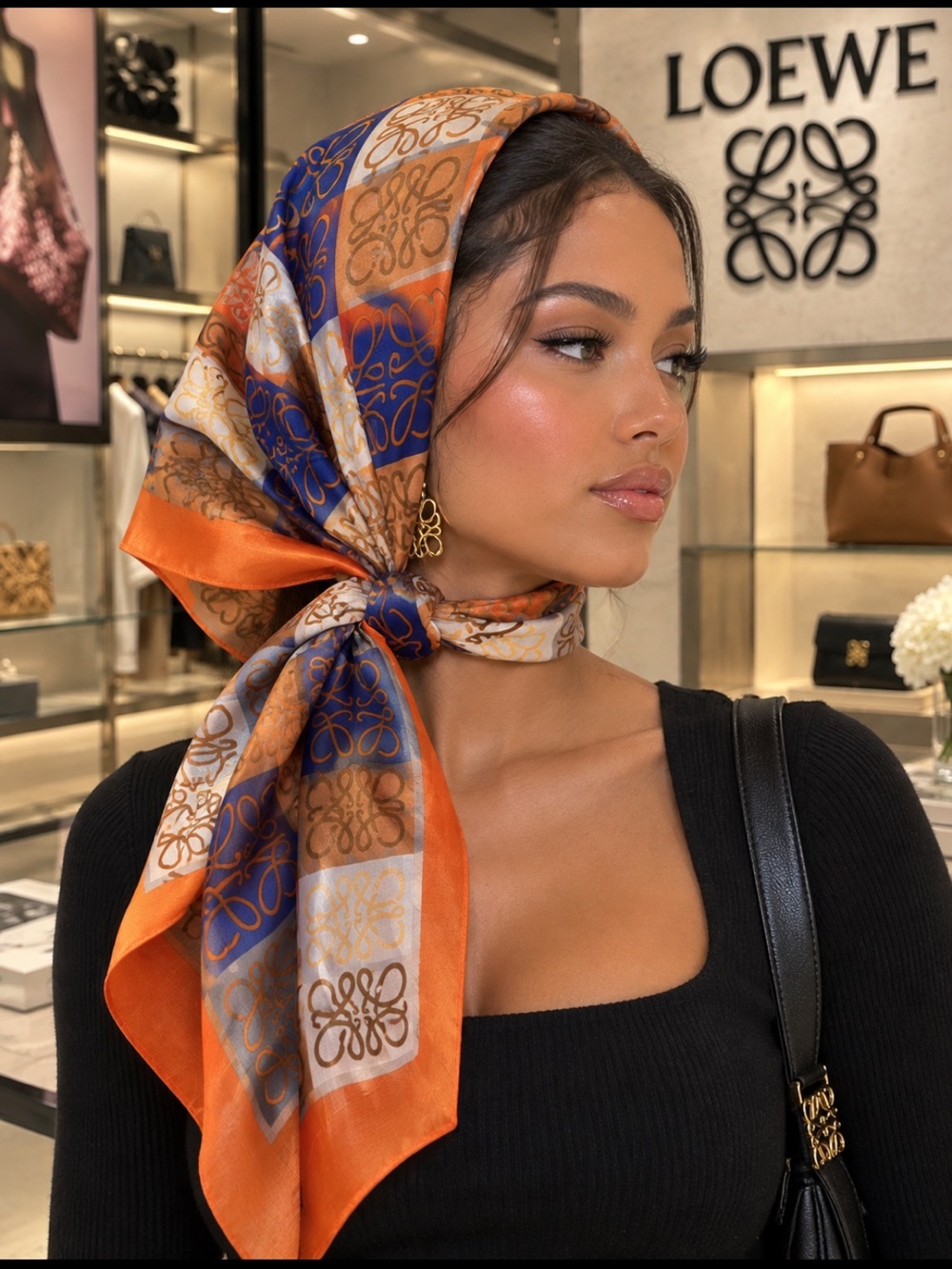 LOEWE inspired Silky Scarf